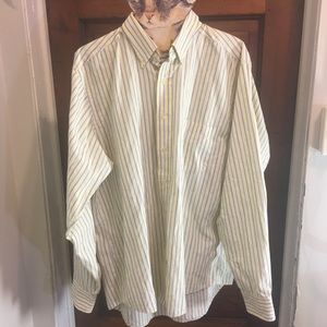 Chaps Yellow & Blue Striped Shirt